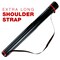 Poster Tube - Telescoping Adjustable 25" to 42" - Durable 3-1/4" Diameter Storage Tube - Art Poster Carrier Holder & Blueprint Storage Drafting Tube Travel & Protection